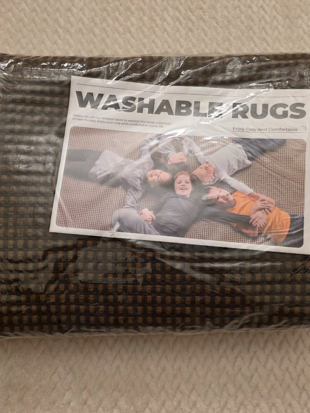 KOZYFLY Boho Runners for Hallways 2x6 ft Washable Carpet Runner Rubber Backed